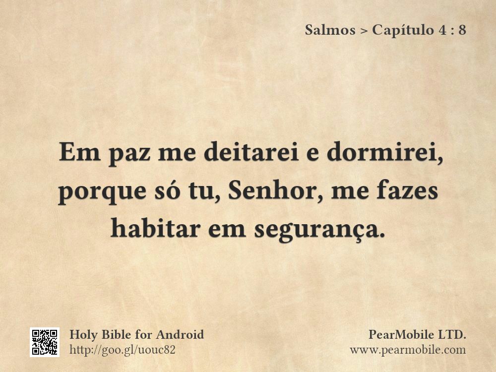 Salmos, Capítulo 4:8